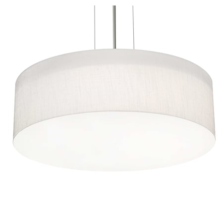 Afx Anton 15'' Pendant - Satin Nickel Finish - Linen White Shade ANP1524MBSN-LW